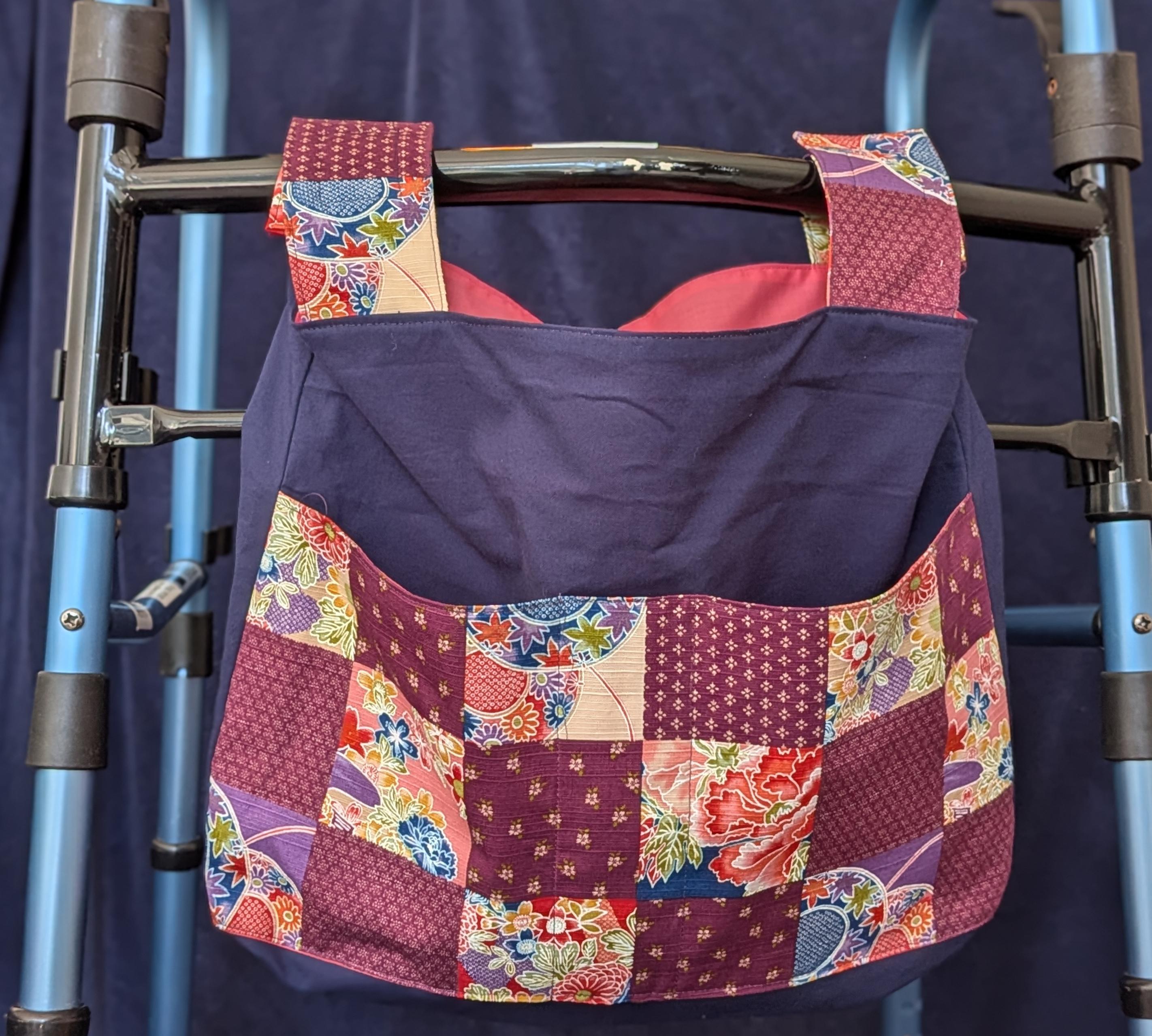 Example of a bag on a walker.